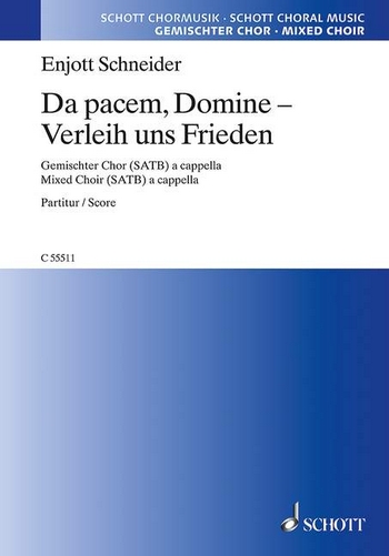 Da pacem, Domine - Verleih uns Frieden fr gemischten Chor (SATB) a cappella Chorpartitur