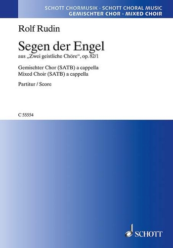 Segen der Engel op. 82/1 fr gemischten Chor (SATB) a cappella Chorpartitur