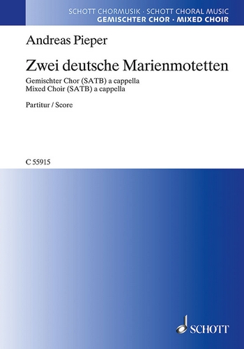 Zwei deutsche Marienmotetten fr gemischten Chor a cappella Chorpartitur