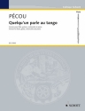 Pcou, Thierry Quelqu'un parle au tango fr Flte, Gitarre, Violoncello und Klavier Partitur und Stimmen