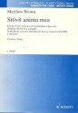 Sitivit anima mea fr kleinen Chor unisono und gem Chor (Soli) a cappella Partitur