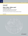 Haaf, Albrecht: Herr, Herr, lehre uns! fr gemischten Chor (SAATB), Orgel, Percussion (2 Tom Toms, Triangel,  Stimmensatz - Orgel, Percussion und Pauke (2 Spieler)