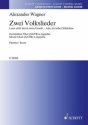 2 Volkslieder fr gem Chor a cappella Partitur