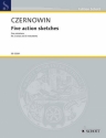 5 Action Sketches fr tiefen Alt, Countertenor und 5 Instrumente Partitur und Stimmen