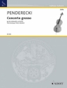 Penderecki, Krzysztof: Concerto grosso fr 3 Violoncelli und Orchester Klavierauszug mit Solostimmen
