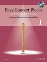 Easy Concert Pieces Band 1 (+CD) fr Sopranblockflte und Klavier