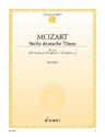 Mozart, Wolfgang Amadeus, Sechs deutsche Tnze KV 536/6, 600/1 + 2 Hef fr Klavier