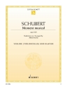 Schubert, Franz, Moment Musical op. 94/3 fr Violine (Violoncello) und Klavier