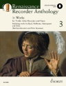 Renaissance Recorder Anthology vol.3 (+Online Audio) fr Altblockflte und Klavier (en/fr/dt)