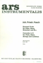 Konzert D-Dur Fr Flte, Oboe, Streicher und Bc Streicherstimmen (3-3-2-3)