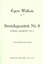 Streichquartett Nr.8 fr Streichquartett Studienpartitur