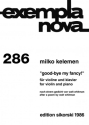 Good-bye, My Fancy fr Violine und Klavier