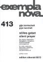 Stilles Gebet fr Violine, Violoncello, Bassgitarre, Vibraphon, Streichorchester und Zuspiel-CD,  Partitur