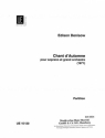 Chant d'automne fr Sopran und groes Orchester Studienpartitur