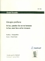 Liturgia profana fr Tenor, gem Chor und 4 Instrumente Partitur (=Chorpartitur)