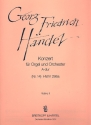 Konzert A-Dur Nr.14 HWV296 fr Orgel und Streichorchester Violine 2