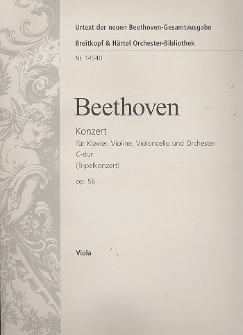 Konzert C-Dur op.56 fr Klavier, Violine, Violoncello und Orchester Viola