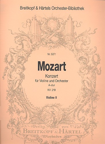 Konzert A-Dur KV219 fr Violine und Orchester Violine 2