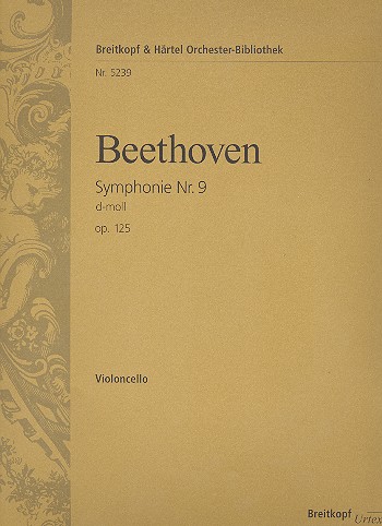 Sinfonie d-Moll Nr.9 op.125 fr Soli, Chor und Orchester Violoncello