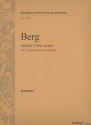 7 frhe Lieder fr Gesang und Orchester Kontrabass