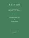 Quartett A-Dur fr Flte, Violine, Viola und Violoncello Stimmen