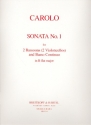 Sonate B-Dur Nr.1 für 2 Fagotte (Violoncelli) und Bc Stimmen