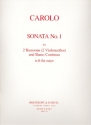 Sonate B-Dur Nr.1 fr 2 Fagotte (Violoncelli) und Bc Stimmen