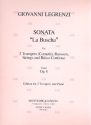 Sonata 'La Buscha' op.8 for 2 trumpets, bassoon, strings and bc 2 trumpets and piano