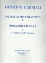 Sonata pian e forte a 8 for 2 trumpets and trombones score and parts