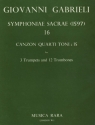 Sacrae Symphoniae (1597) Nr.16 fr 3 Trompeten und 12 Posaunen
