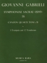 Sacrae Symphoniae (1597) Nr.16 fr 3 Trompeten und 12 Posaunen