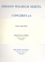 Concerto  6 fr Trompete, Oboe, Steicher und Bc Partitur und Stimmen (Streicher 1-1-1-1)
