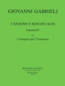 Canzone e Sonate (1615) Nr.4 fr 4 Trompeten und 2 Posaunen Partitur und Stimmen