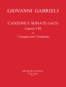 Canzone e Sonate (1615) Nr.8 fr 3 Trompeten und 5 Posaunen Partitur und Stimmen