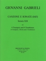 Canzone e Sonate (1615) Nr.13 fr 4 Trompeten und Posaunen (4 Trp, 2 Hrn, 2 Pos) Partitur und Stimmen