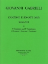 Canzone e Sonate (1615) Nr.13 fr 4 Trompeten und Posaunen (4 Trp, 2 Hrn, 2 Pos) Partitur und Stimmen