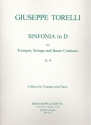 Sinfonia D-Dur G4 fr Trompete, Streicher und Bc fr Trompete und Klavier