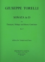 Sonate D-Dur G5 fr Trompete, Streicher und Bc fr Trompete und Klavier