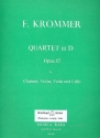 Quartett D-Dur op.82 fr Klarinette und Streichtrio Stimmen