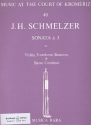Sonata  3 for violin, trombone, bassoon and bc score and parts