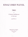 Trio Es-Dur op.20,2 fr 2 Klarinetten und Fagott Partitur und Stimmen