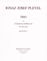 Trio Es-Dur op.20,2 fr 2 Klarinetten und Fagott Partitur und Stimmen