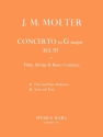 Konzert G-Dur fr Flte, Streicher und Bc Stimmensatz