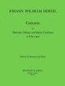 Concerto in B-dur fr Fagott, Streicher und Basso continuo Klavierauszug