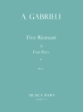 5 Ricercare a 4 fr 4 Blechbl(SATB) score and parts