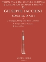 Jacchini, Giuseppe Sonata in D Nr. XII/6 for 2 trumpets, strings and bc Stimmen