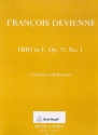 Trio F-Dur op.75,1 for 2 clarinets and bassoon parts