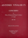 Konzert RV458 fr Oboe, Streicher und Bc. fr Oboe und Klavier