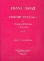 Concert Piece B flat Major no.1 op.45 for clarinet and orchestra for clarinet and piano