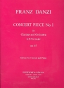 Concert Piece B flat Major no.1 op.45 for clarinet and orchestra for clarinet and piano